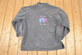 Vintage 1990s Neon Abstract Polar Bear Button Up Shirt Mens M