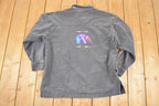Vintage 1990s Neon Abstract Polar Bear Button Up Shirt Mens M