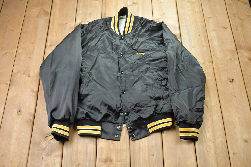 Vintage 1990s Hartwell Sports Leasco Satin Bomber Jacket