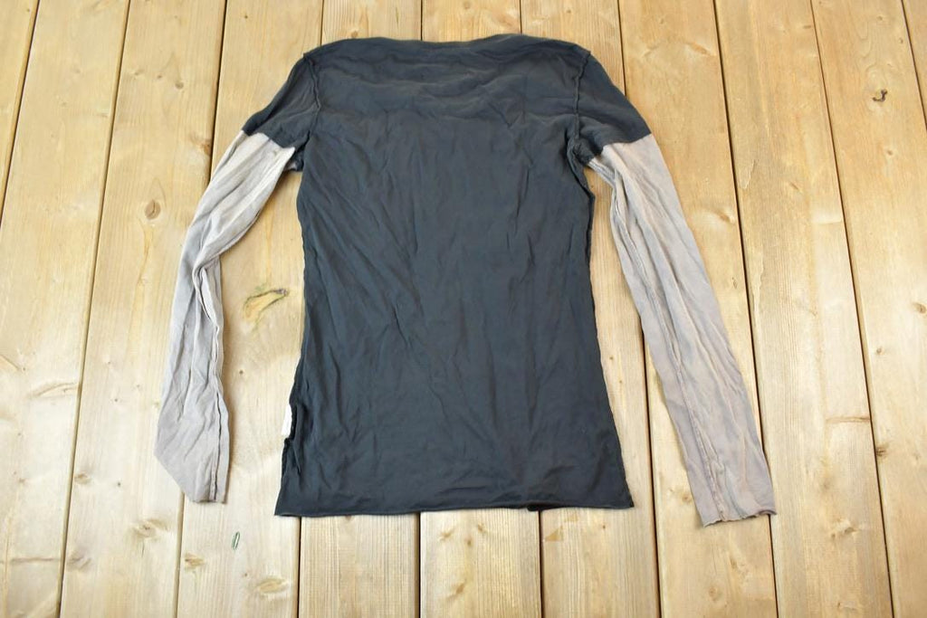 Women Vintage Vigoss Y2K Thermal Sleeve T-Shirt