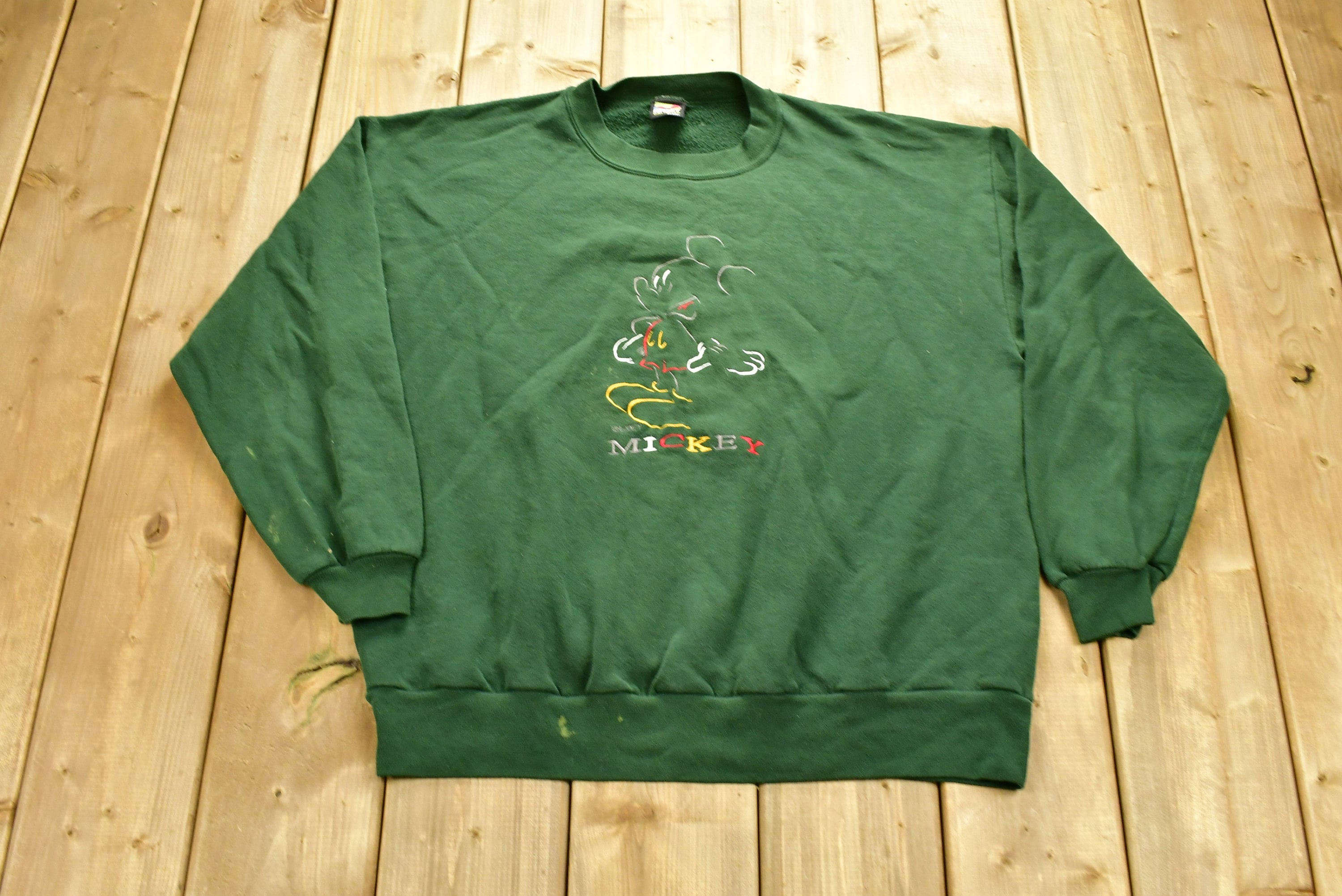 Vintage 1990s Mickey Unlimited Embroidered Crewneck