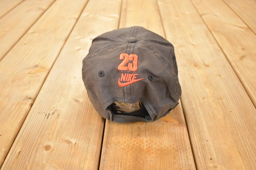 Vintage 1990s Nike Air Jordan 23 Embroidered Snapback NBA Hat / 90's Jordans Basketball Cap