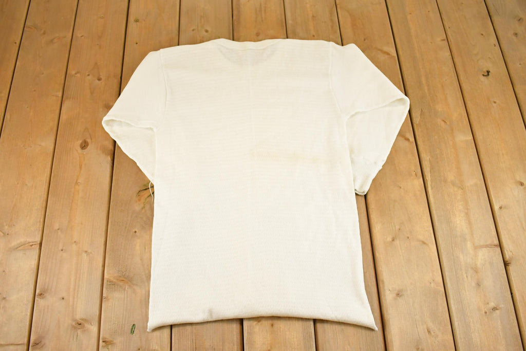 Vintage 1990s Hanes Thermal Streetwear Blank Crewneck Sweatshirt Men's S