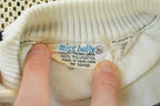 True Vintage 1970s Miss Holly Short Sleeve Quarter Zip Knit Polyester Sweater T-Shirt Womens S /