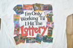 Vintage 1990s Hit The Lottery Graphic T-Shirt