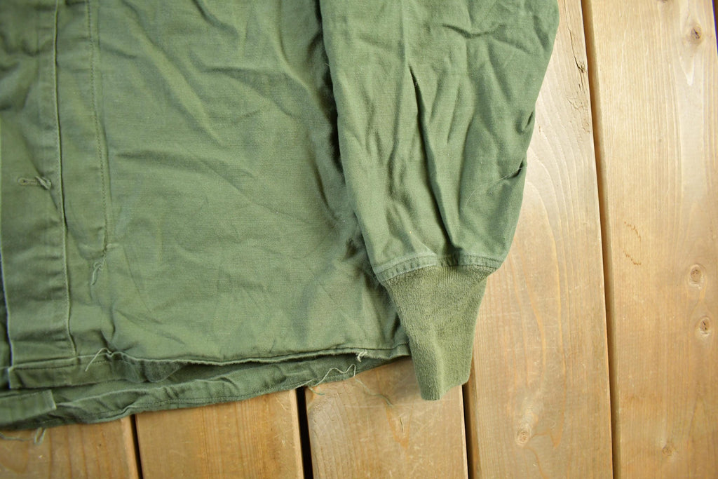 Vintage 1976 Army OG-107 Military Sateen Shirt Men's Large