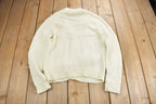 Vintage 1970s 3D Cable Knit Cardigan Sweater  Buffalo  True Vintage  Knit Cardigan  Streetwear