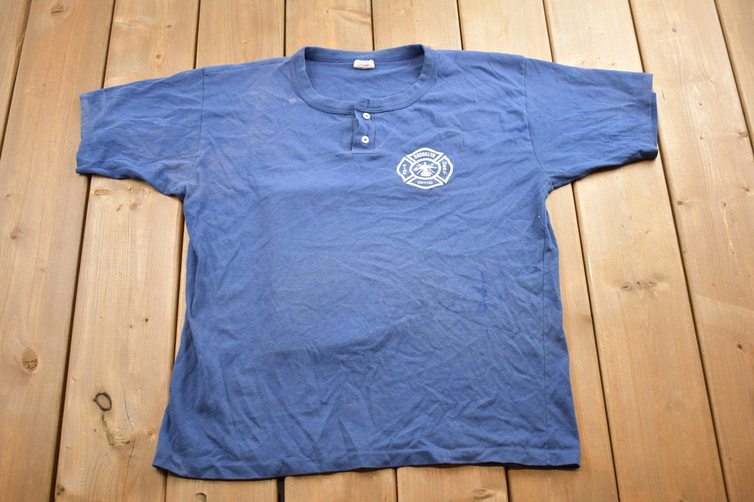 Vintage 1990s Brooklyn Ohio Fire Department T-Shirt