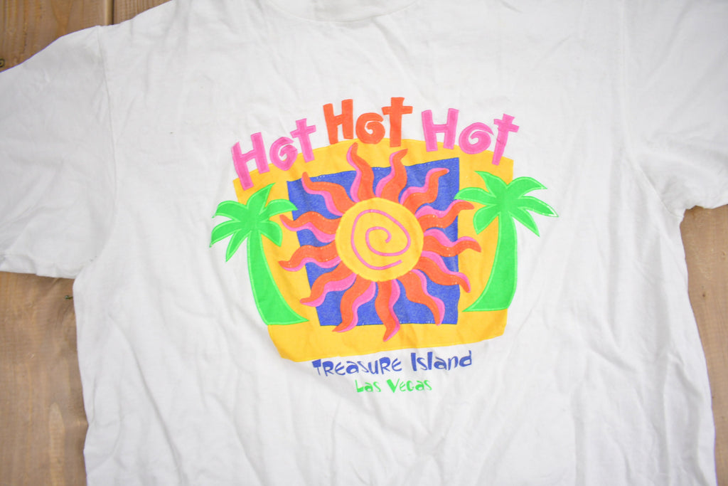 Vintage 1990s Treasure Island Las Vegas Souvenir T Shirt  Streetwear  Made In USA  Vacation Tee  Travel T Shirt