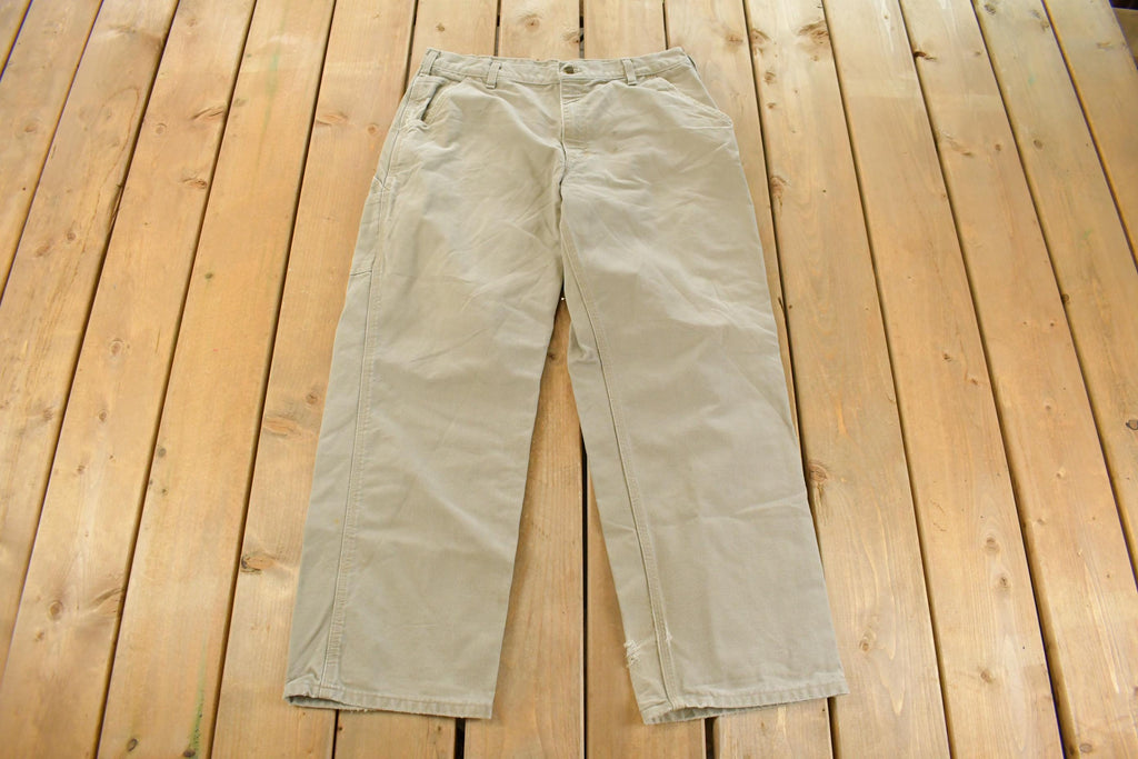 Vintage 2000s Carhartt Distressed Sun Faded Carpenter Pants Men's 34 x 28