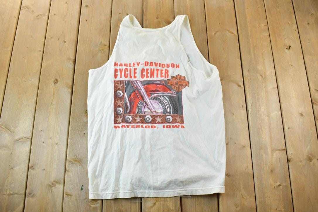 Vintage Y2K Harley Davidson Aztec Graphic Tank Top
