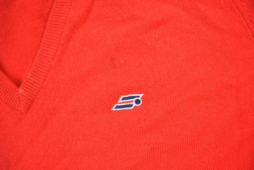 Vintage 1980s St Michael Pure New Wool Knit V-Neck Sweater