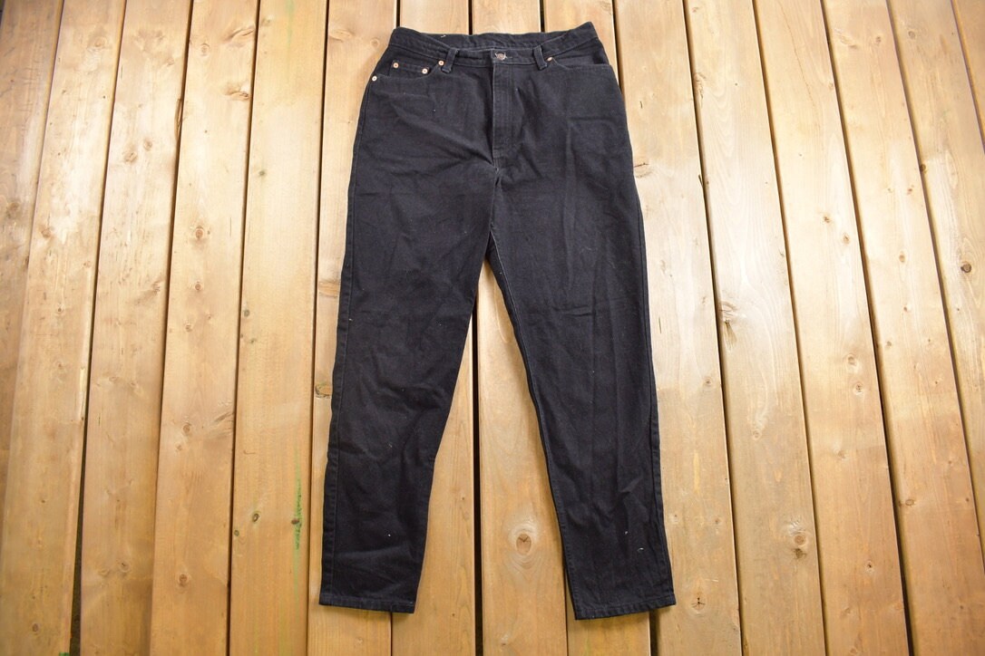 Vintage 1990s Levi's Red Tab Black Denim Jeans Size 31 x 29