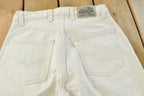 Vintage 1990s Levi Silver Tab Baggy Wide Leg Denim White Jeans Men's 28 x 29.5 / 90s Silvertabs / Streetwear / Baggy Jeans / Made in USA
