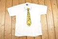 Vintage 1990's Happy Face Tie Souvenir Travel T-Shirt Mens M