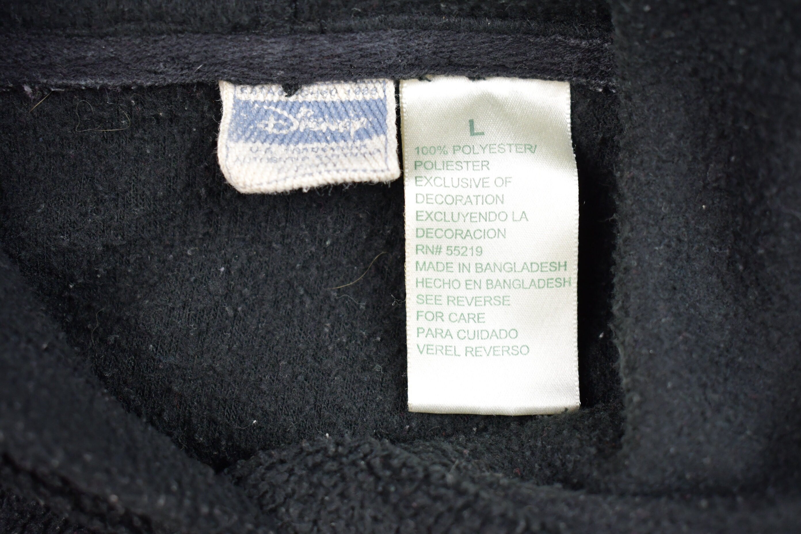 Vintage 1990s Disney Tinker Bell Fleece Hooded Sweatshirt