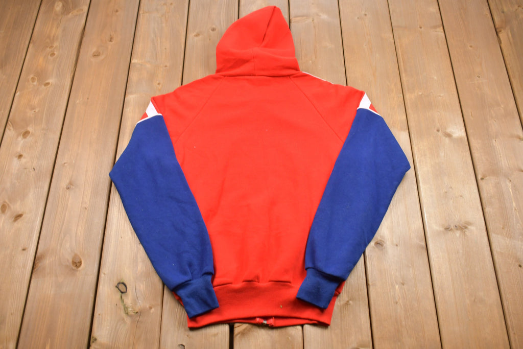 Vintage 1990s Pierregi Hooded Zip Up Sweatshirt
