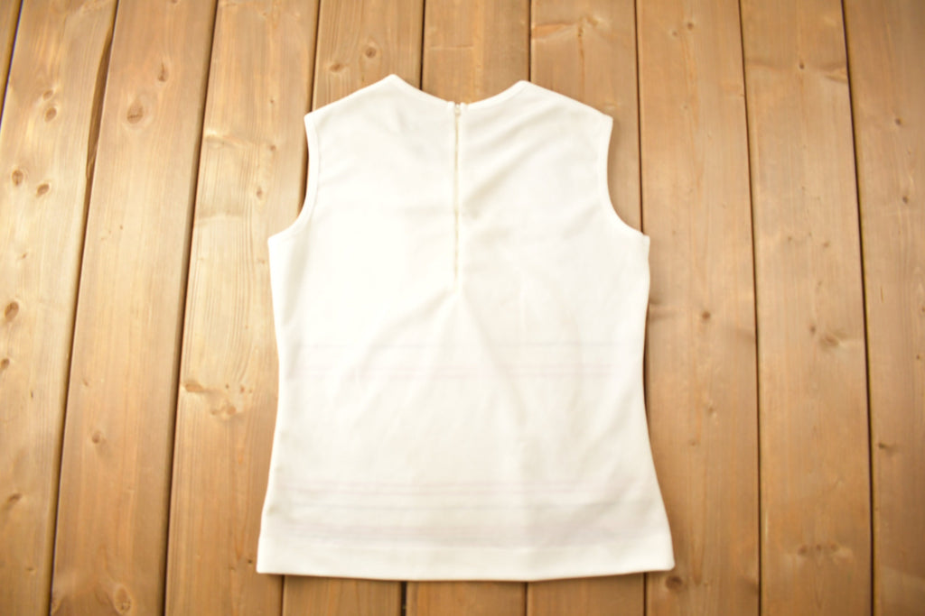 Vintage 1990s Striped Pattern Women's Tank Top