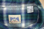 Vintage 1990s Himalaya Plaid Flannel Button Up Shirt