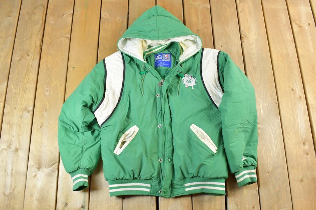 Vintage 1990s Starter Boston Celtics Full Zip NBA Basketball Jacket