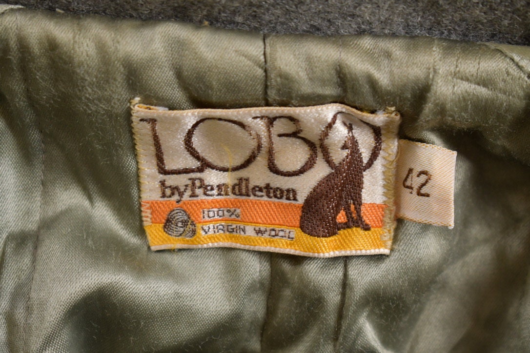 Vintage 1970s LOBO by Pendleton Plaid Lined Jacket Size XL