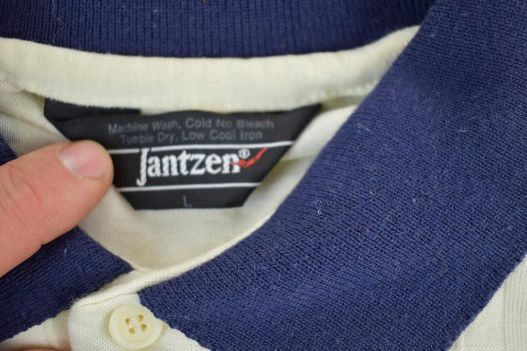 Vintage 1990s Jantzen Button Up Polo Style Shirt  1990s Button Up  Vintage Flannel  Basic Button Up