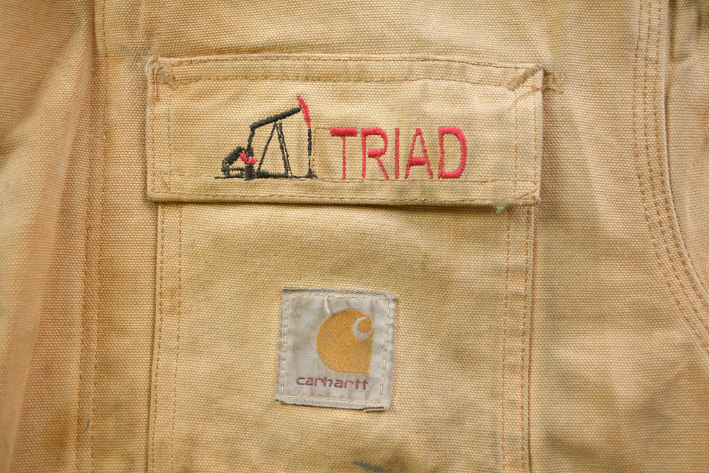 Vintage 1990s Carhartt Mens Naturally Distressed Triad Traditional Coat