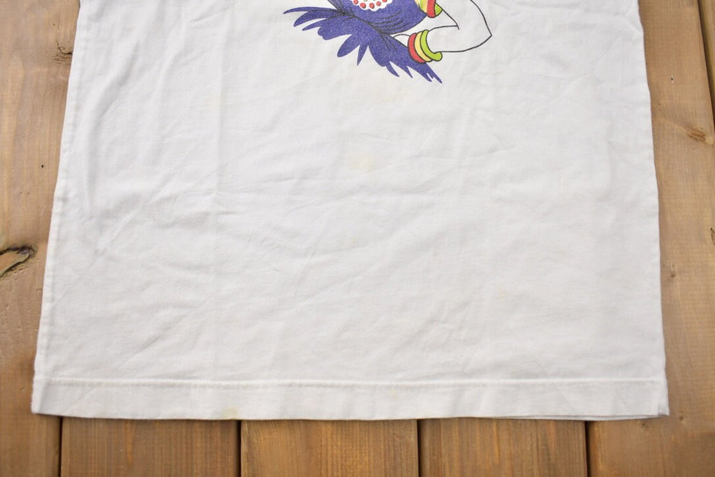 Vintage 1990s Fruit Hat Lady Graphic T-Shirt