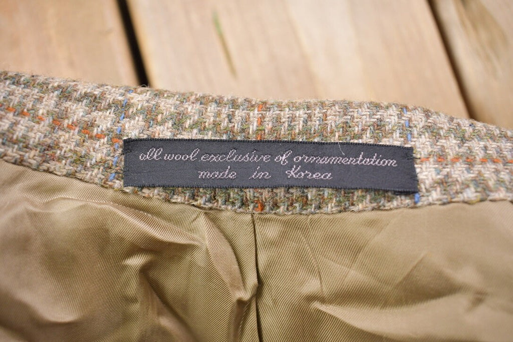 Vintage 1990s Higbee's All Over Pattern Wool Blazer Jacket