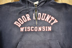 Vintage 1990s Door County Wisconsin Quarter Zip Hoodie