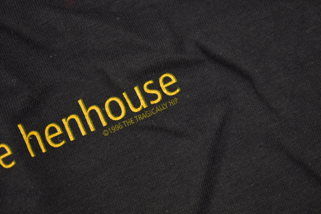 Vintage 1996 Deadstock The Tragically Hip Trouble At The Henhouse World Tour Single Stitch Graphic Band Tee Made in USA