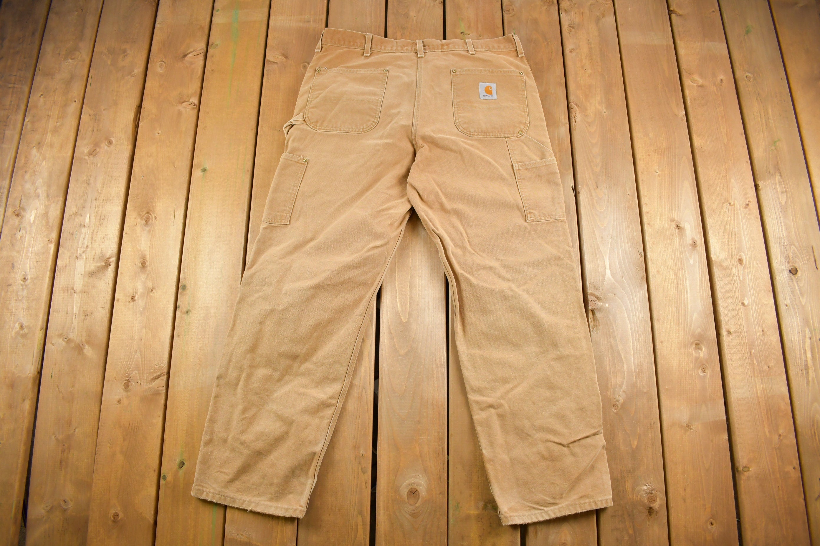 Vintage 1990s Carhartt Double Knee Work Pants Size 38 x 30