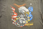 Vintage 1988 United States Marines Bald Eagle Graphic T Shirt