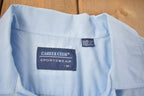 Vintage 1990s Career Club Sportswear Blank Blue Button Up Shirt