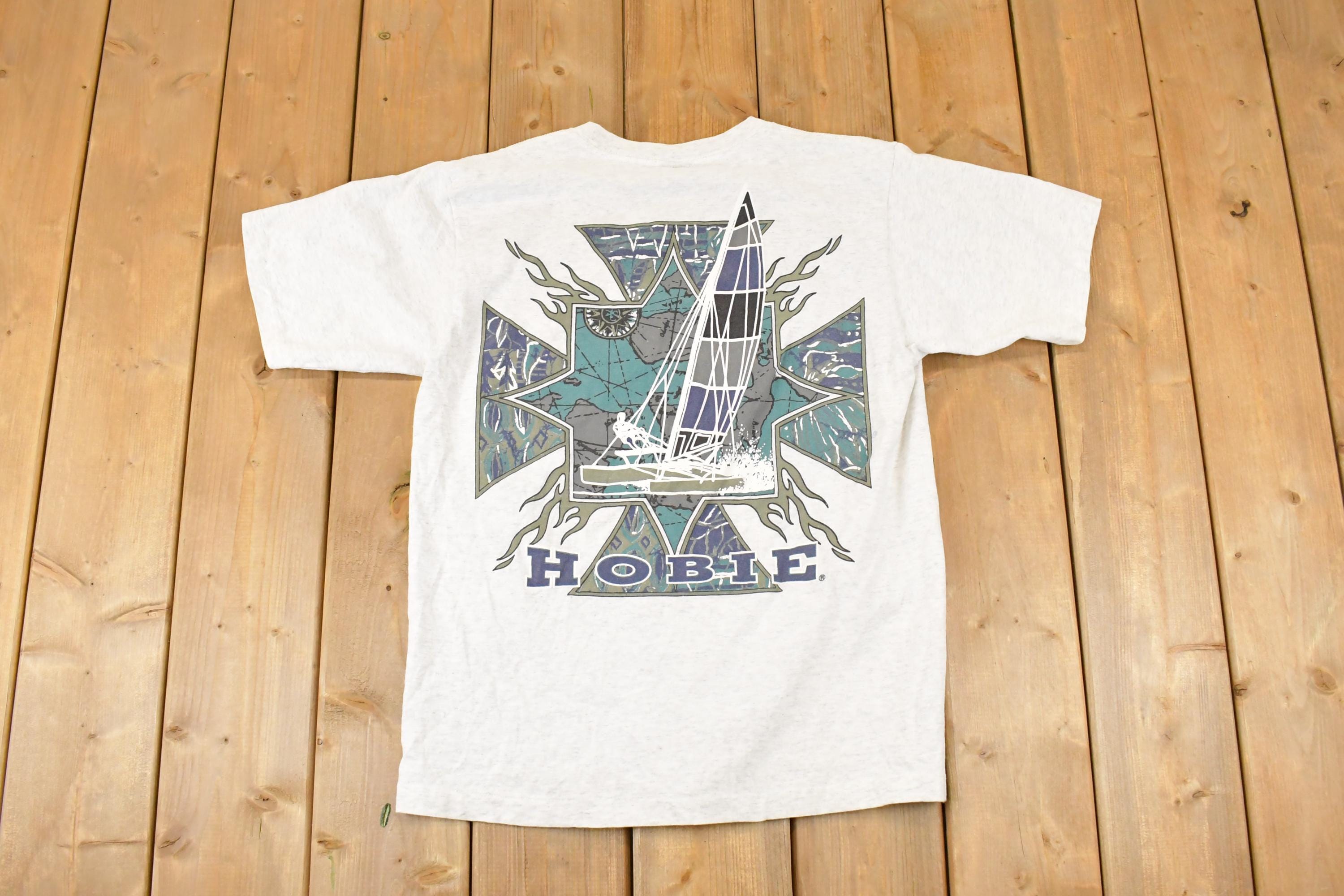 Vintage 1990s Hobie Souvenir Sailboating Travel T-Shirt Men's M