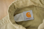 Vintage 1980s Carhartt Beige Snap Button Up Shirt