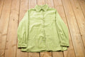Vintage 1990s Blank Green Button Up Shirt