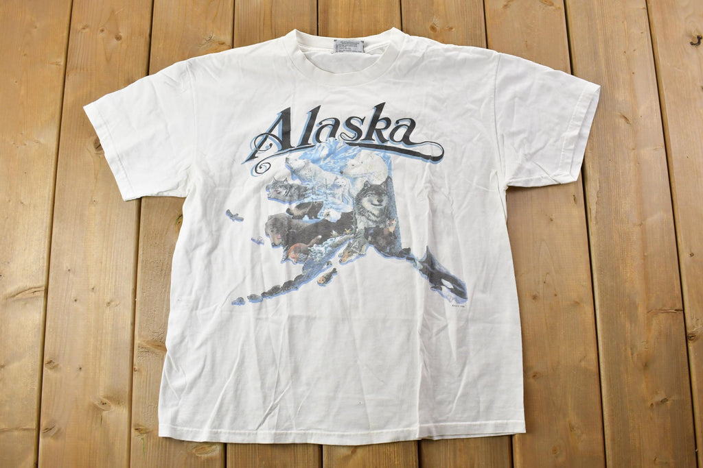 Vintage 1990s Alaska Lee Total Cotton Souvenir T-Shirt