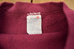 Vintage 1990s Blank Maroon Crewneck Sweatshirt