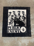 Vintage 1990 Public Enemy Screen Printed Polyester Banner Dead Stock