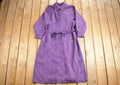 Vintage 1980s Fleet Street Purple Trench Coat