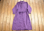 Vintage 1980s Fleet Street Purple Trench Coat
