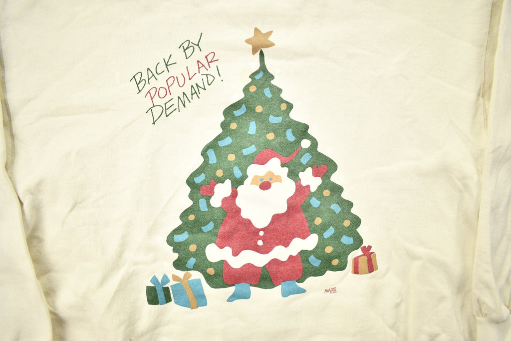 Vintage 1995 Santa Claus Theme Christmas Sweater
