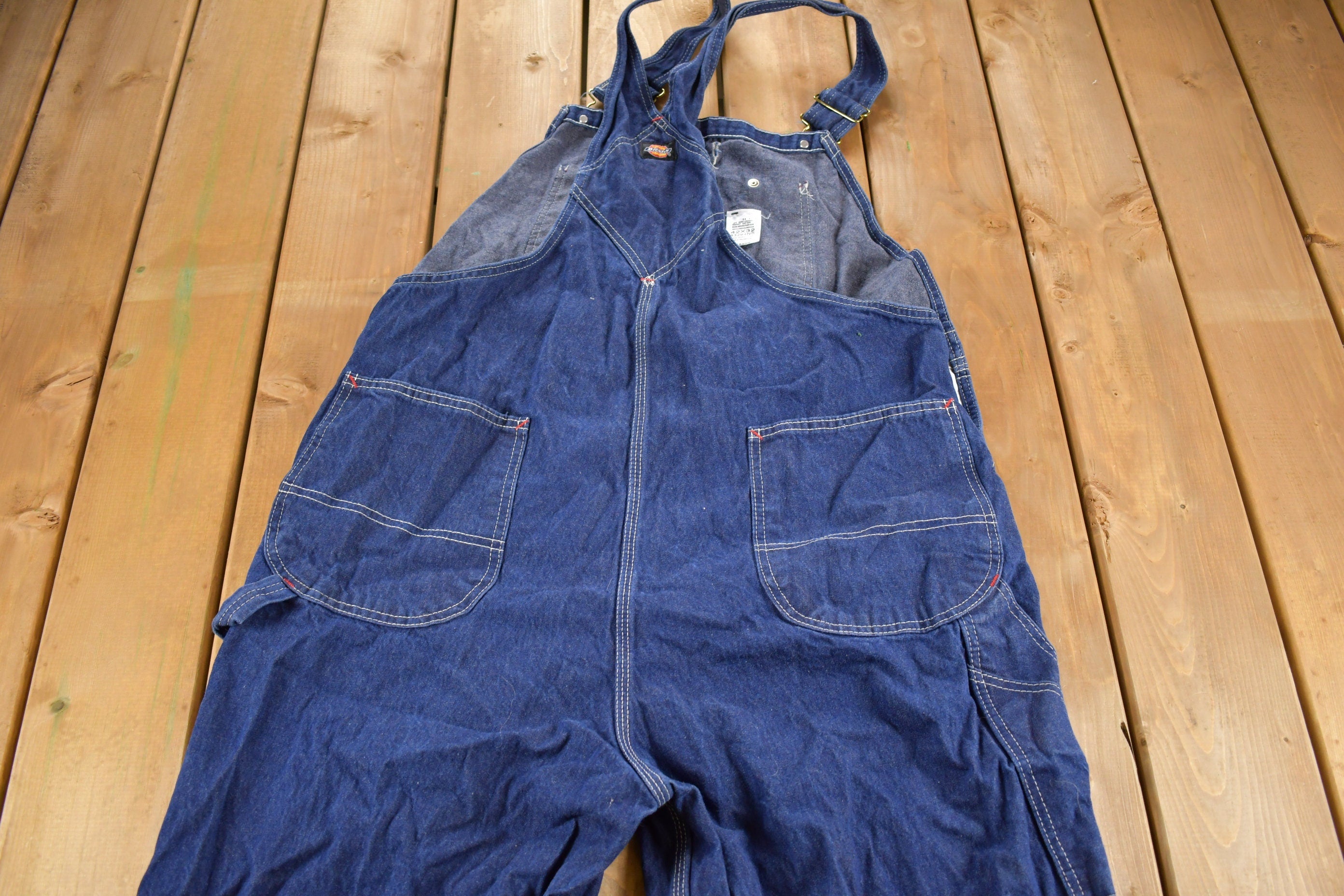 Vintage 1990s Dickies Denim Jean Overalls Size 44 x 31  Vintage Overalls  Streetwear  Vintage Workwear  Dickies