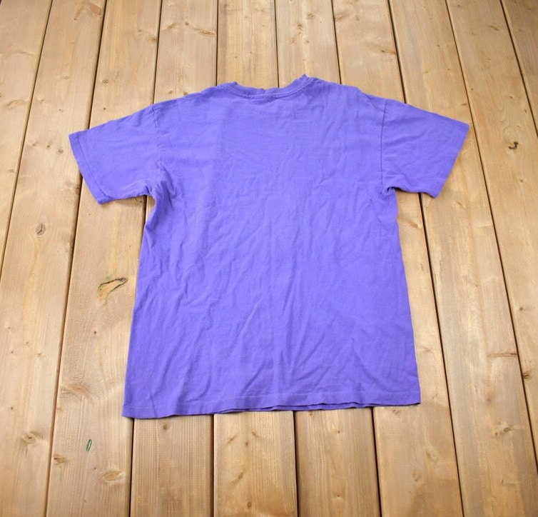 Vintage 1992 Colorado Rockies MLB Baseball Purple Graphic T-Shirt Made In USA Size L