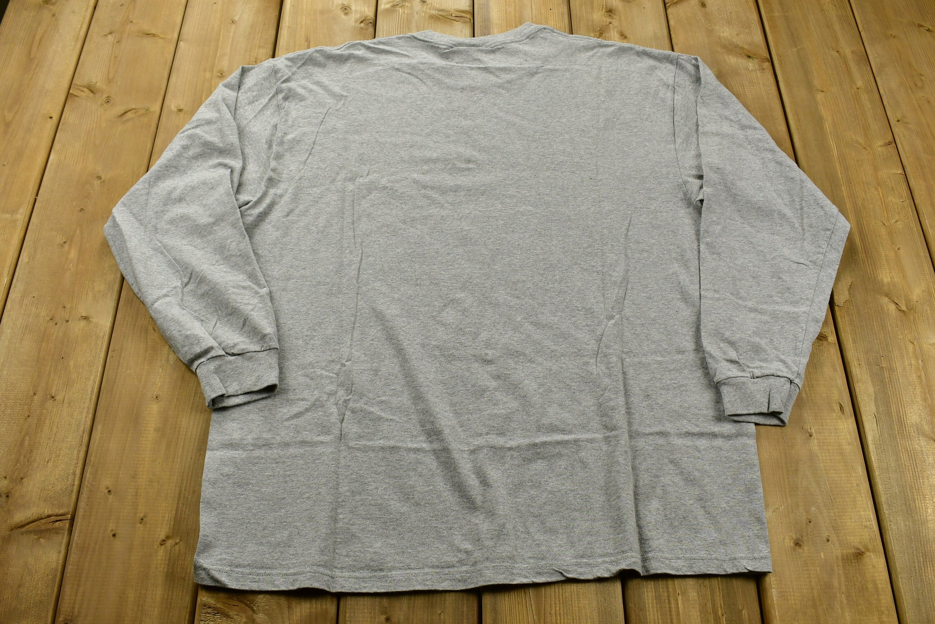 1990s Kappa Heather Grey Long Sleeve T-Shirt