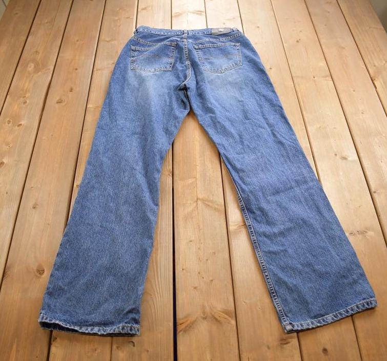 Vintage 1990's Indian Scout Western Glove Works Wide Leg Jeans Made In USA Size 34x34