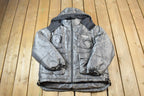 Vintage 1990s America Arctic Pole Silver Puffer Long Ski Snowboard Jacket