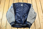 Vintage 1990s Rocawear Embroidered Snap Button Satin Bomber Jacket