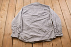 Vintage 1990s Flame Resistant Carhartt Blank Button Up Shirt